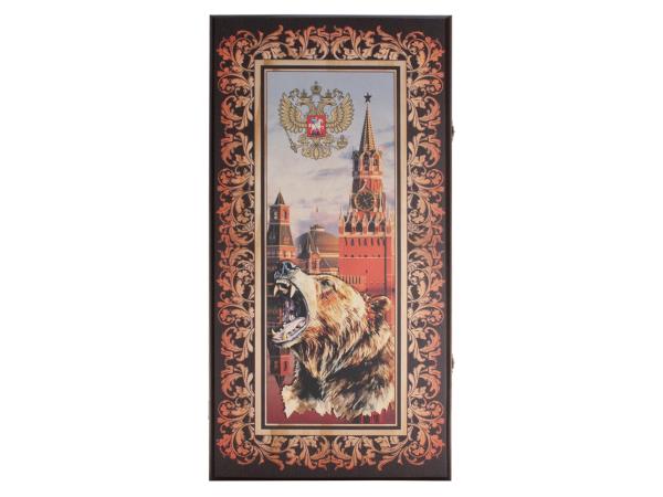 Нарды "Кремль/Медведь" 60х30 см большие