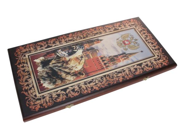 Нарды "Кремль/Медведь" 60х30 см большие