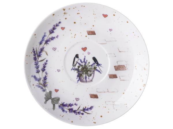 Чайная пара "Лавандовые коты" 350 мл