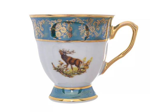 Чайная пара Охота зеленая 220 мл Мария-Тереза