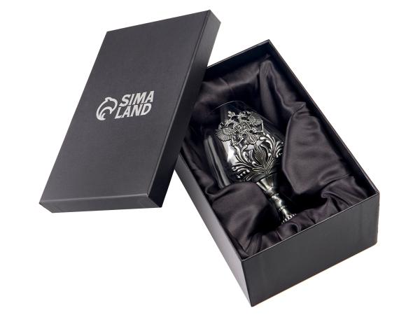 Бокал для коньяка "Герб", 550 мл, серебр.