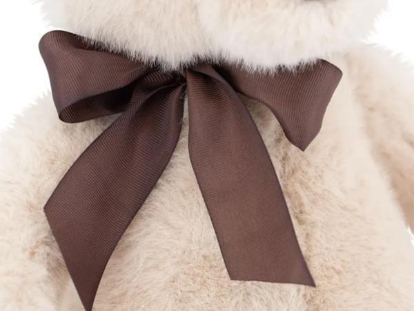 Мягкая игрушка Медвежонок Тёпа 33 см бежевый с шоколадным бантом