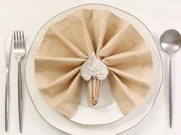 Кольцо для салфеток "Кленовый лист", 6*7*5 см