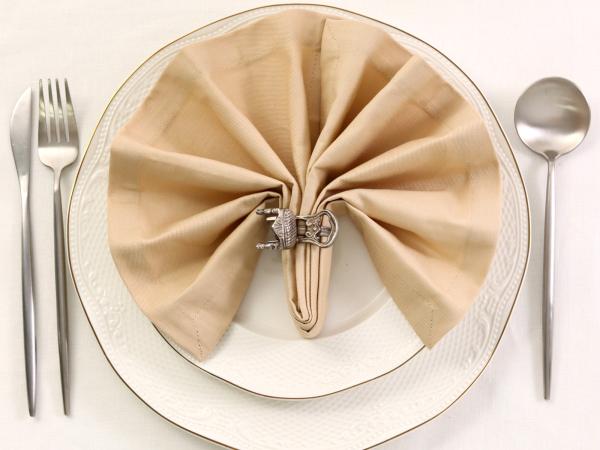 Кольцо для салфеток "Кресло", 6*3*5 см, латунь