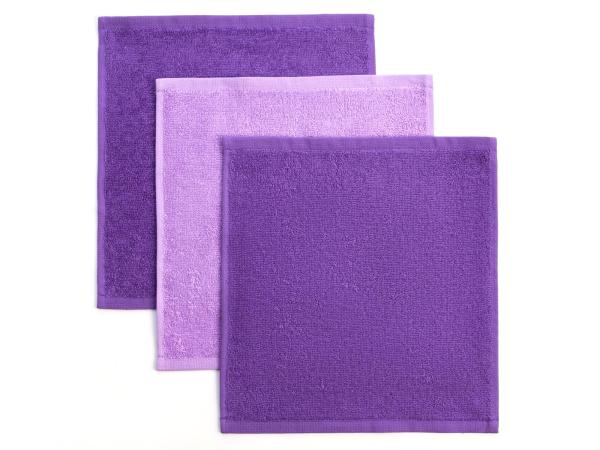 Набор махровых полотенец 30х30 см "Любимой мамочке", 3 шт.