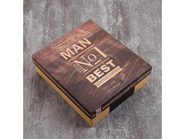 Набор подарочный "Man №1", полотенце и аксессуары