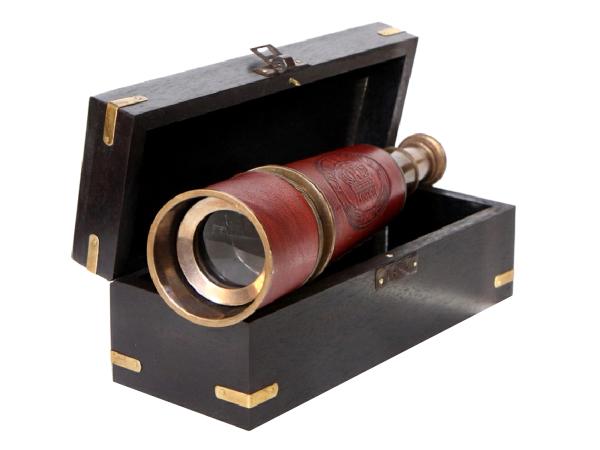 Подзорная труба в шкатулке Lmax-50 см 18х7 см