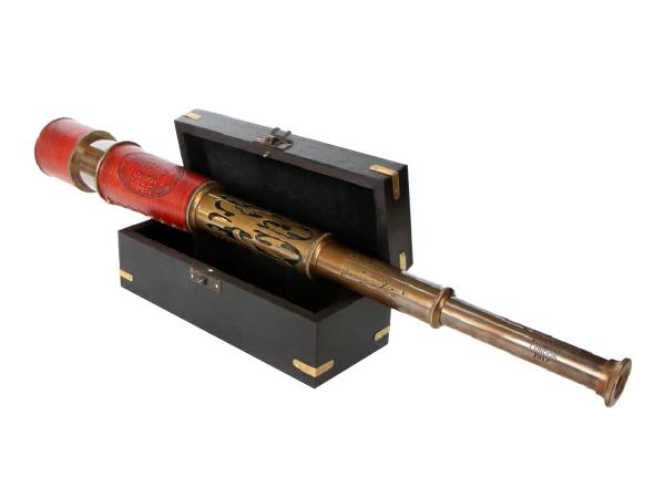 Подзорная труба в шкатулке Lmax-50 см 18х7 см