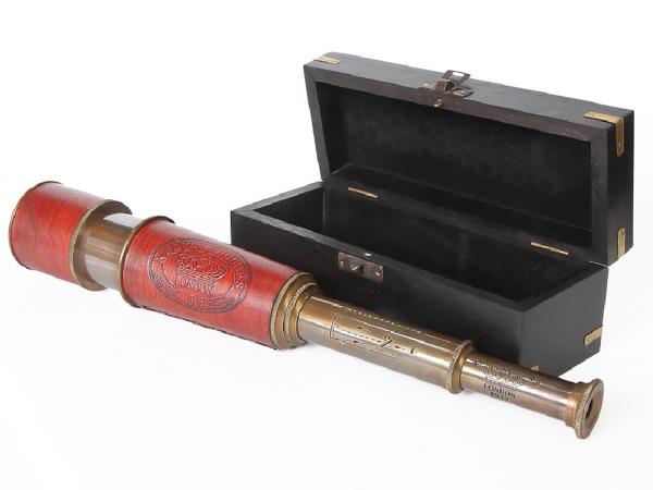 Подзорная труба в шкатулке Lmax-50 см 18х7 см