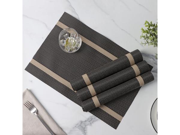 Салфетка 45х30 см сервировочная "Рона", коричневый