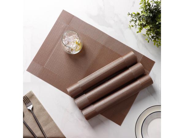 Салфетка 45х30 см сервировочная "Шахматы", коричневый