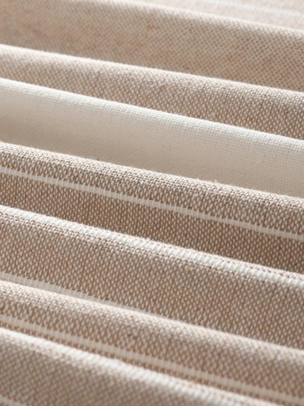 Плед 130х160 см с кисточками "Beige stripe" бежевый