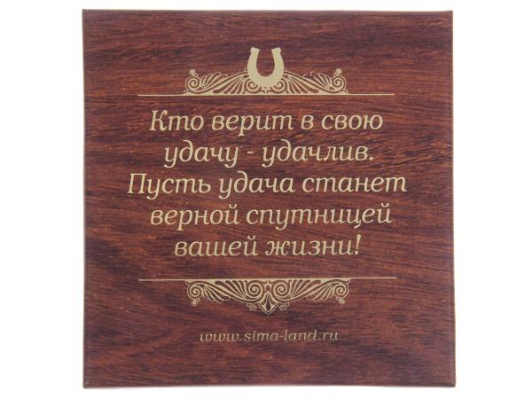 Подкова "Мир вашему дому" 7*7 см