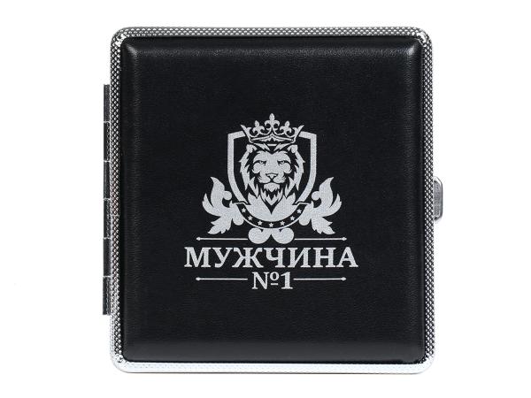 Портсигар на 20 сигарет "Мужчина №1", 9,9*9,4*1,9 см