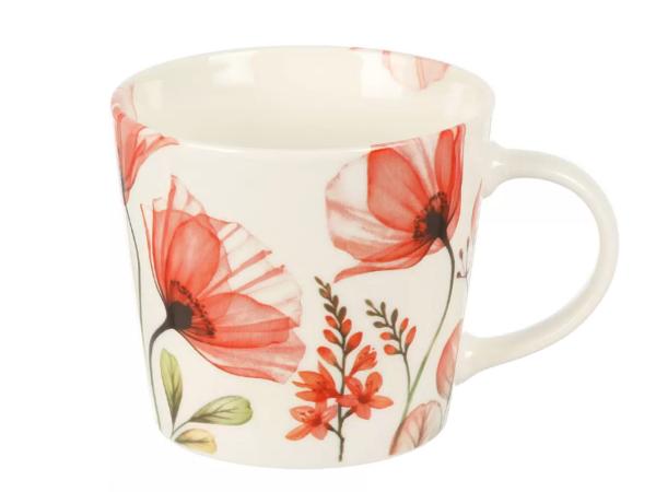 Кружка "Цветы" 360 мл фарфор