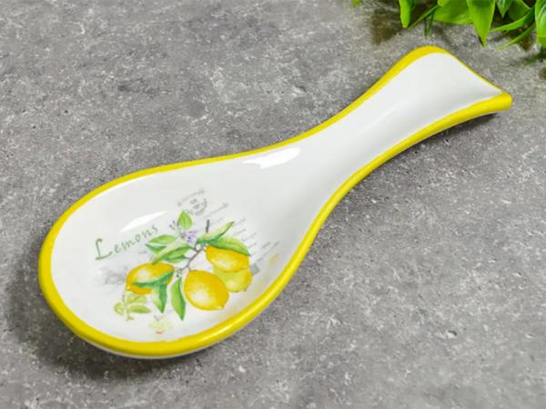 Подставка под ложку "Лимоны" в подарочной увпаковке