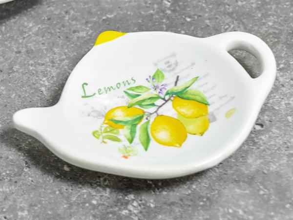 Подставка под чайные пакетики "Лимоны" в подарочной увпаковке