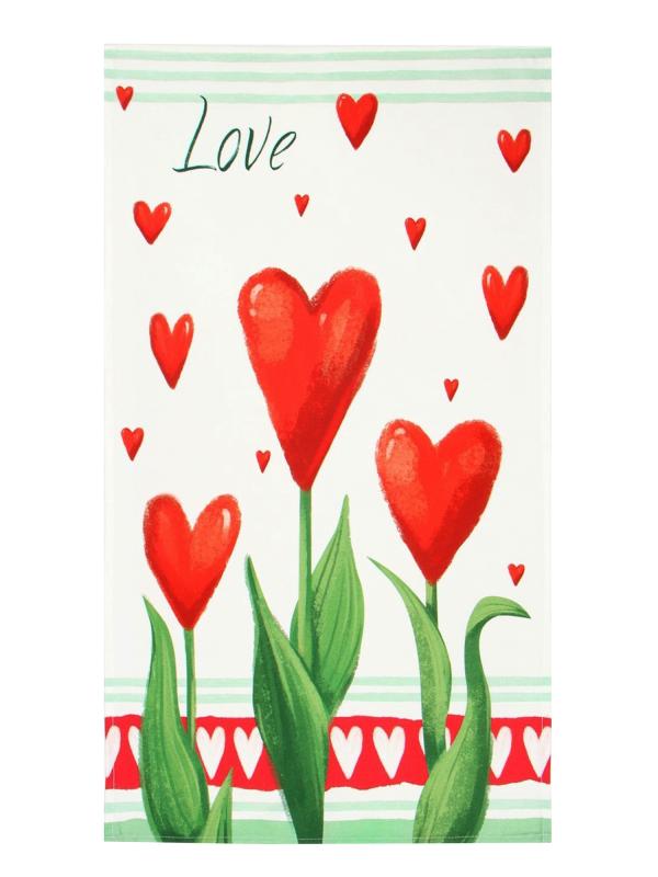 Набор "Love", полотенце, формочка для печенья