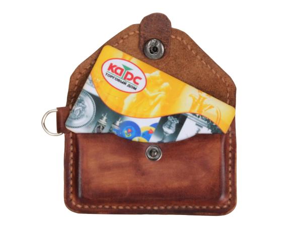 Картхолдер 7х10 см кожа