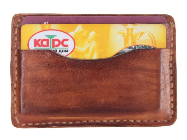 Картхолдер 7х10 см кожа