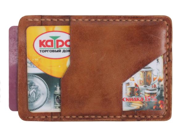 Картхолдер 7х10 см кожа