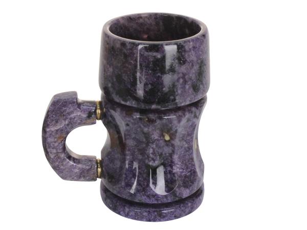 Кружка пивная, чароит, h14см, Россия