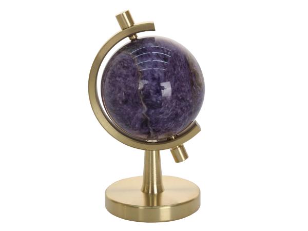 Сувенир "Глобус" d4см чароит