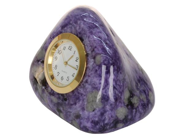 Часы-галтовка, чароит h 6 см