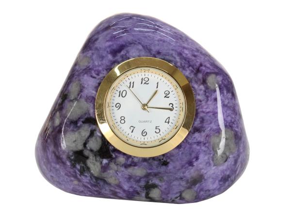 Часы-галтовка, чароит h 6 см