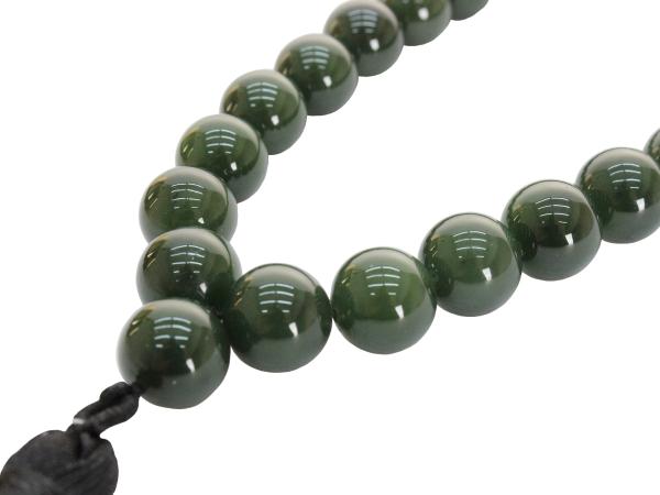 Четки d12 нефрит 33 бусины