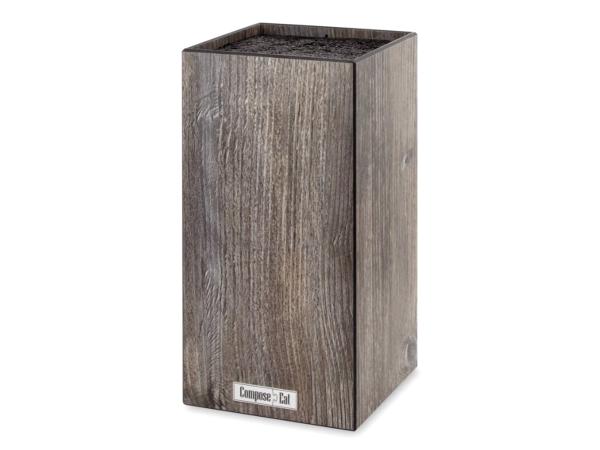 Подставка для ножей 11х11х24см дуб прованс