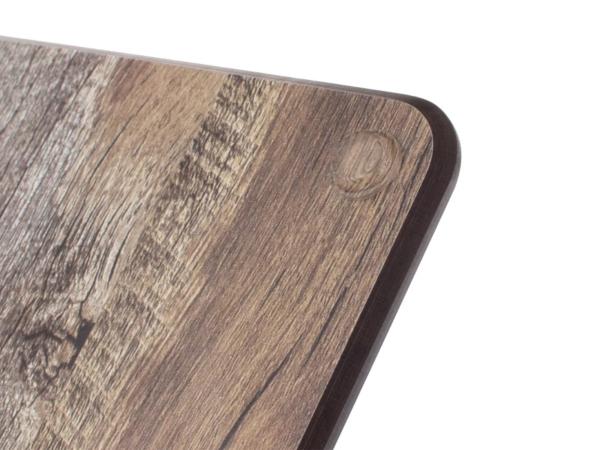 Доска разделочная 24х24 дуб мореный с желобом