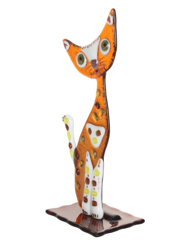 Кошечка 20 см фьюзинг художественное стекло
