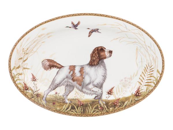 Блюдо овальное "Охота" 26,5 см