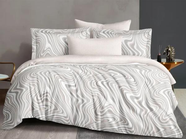 Комплект постельного белья евро Cleo сатин набивной Satin Lux Россия