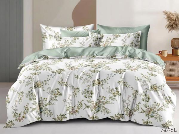 Комплект постельного белья 2.0 Cleo сатин набивной Satin Lux Россия