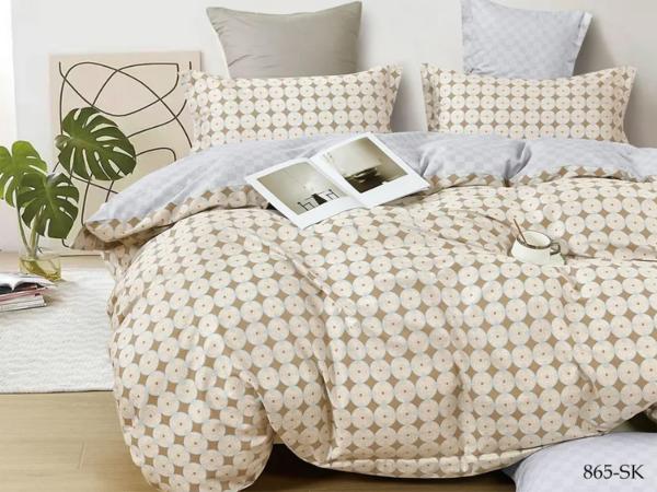 Комплект постельного белья 2.0 Cleo сатин набивной Satin de Lux Россия