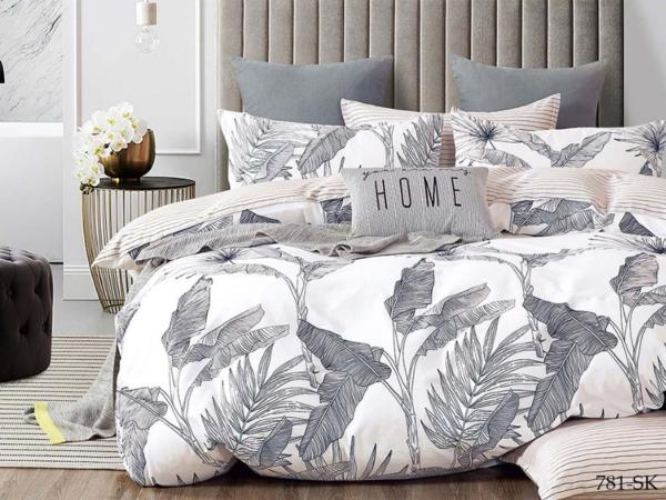 Комплект постельного белья 1,5 Cleo сатин Satin de Luxe (наволочка 70х70) Россия