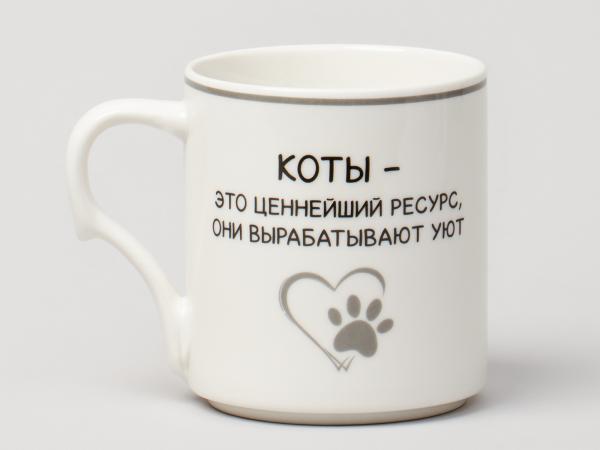 Набор кружек 4 шт на подставке 370 мл