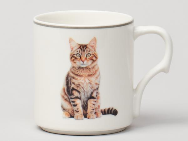 Набор кружек 4 шт на подставке 370 мл