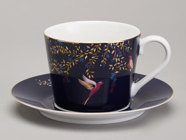 Чайная пара "Золотые птицы" 220 мл
