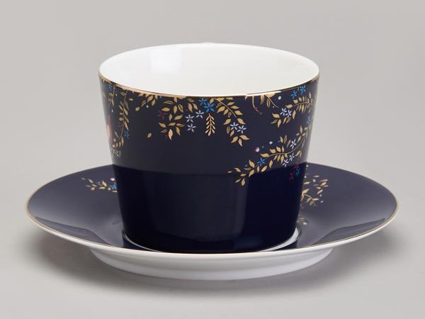 Чайная пара "Золотые птицы" 220 мл