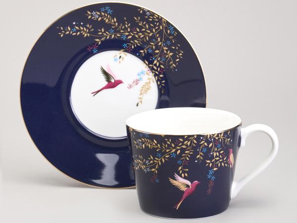 Чайная пара "Золотые птицы" 220 мл
