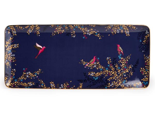 Блюдо "Золотые птицы" 36х16 см