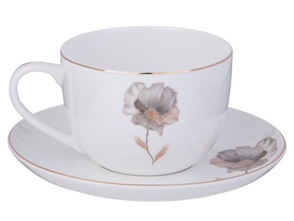 Чайная пара "Золотой цветок" 380 мл