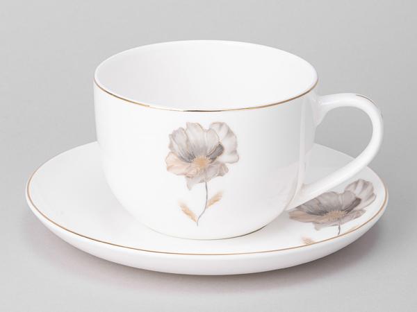 Чайная пара "Золотой цветок" 380 мл