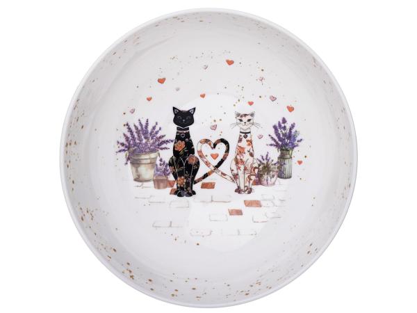Салатник "Лавандовые коты" 850 мл