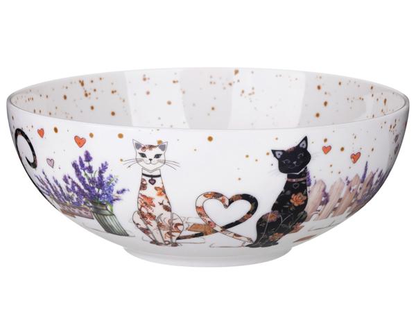 Салатник "Лавандовые коты" 850 мл