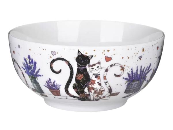 Салатник "Лавандовые коты" 730 мл