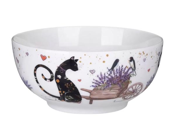 Салатник "Лавандовые коты" 730 мл